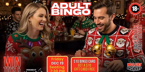 Adult Bingo (Sponsored by Adam & Eve)