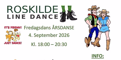 Fredagsdans ALLE Årsdanse 4. September 2026💃🏼🕺🏼