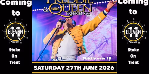 The Freddie & Queen Experience live at Eleven Stoke on trent