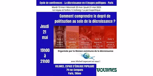 Conf\u00e9rence : Comprendre le degr\u00e9 de politisation au sein de la d\u00e9croissance