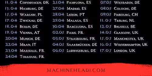 Machine Head Berlin Tickets