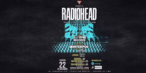 \ud83c\udfb8\ud83c\udf0c \u00a1TRIBUTO A RADIOHEAD \u2013 TOUR 2025! \ud83c\udf0c\ud83c\udfb8