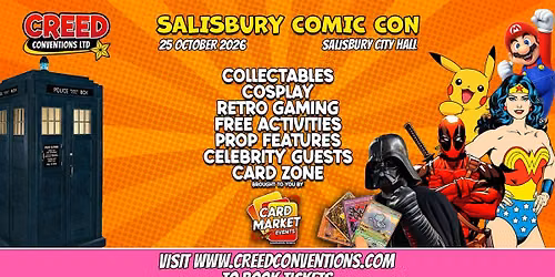 Salisbury Creed Comic Con - October 2026