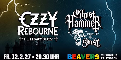 Ozzy Rebourne & Ghost Hammer | Ozzy Osbourne & Ghost Tribute | BEAVERS Musikclub | Erlenbach a. M.