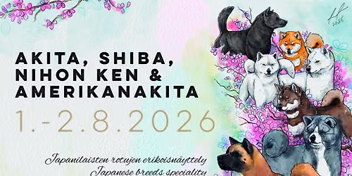 Amerikanakita Erikoisn\u00e4yttely 2026 \/ American Akita Specialty Show 2026