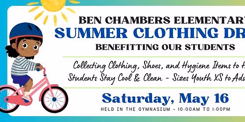 Summer Clothing & Hygiene Drive