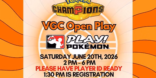 Pokemon VGC Open Play 06.20.26 @Collector's Den 