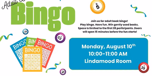 Adult Book Bingo
