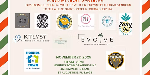 HAPPY HOWL-IDAYS! PRESENTED BY HOUNDS TOWN ST. AUGUSTINE BENEFITTING TRI-STATE CANINE RESPONSE TEAM