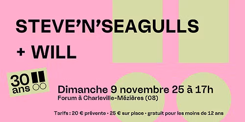 Steve'n'Seagulls + Will au Forum \u00e0 Charleville-M\u00e9zi\u00e8res (08)