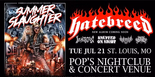 Hatebreed: SUMMER SLAUGHTER TOUR 2026