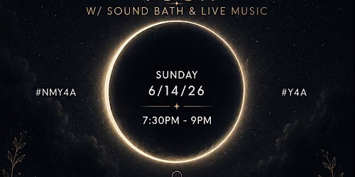 June New Moon Yoga with Live Music and Sound Bath at The Orange Show