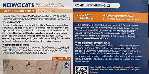 Northwest Orange County Areawide Transportation Study meeting 