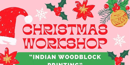 Christmas Indian Woodblock Printing