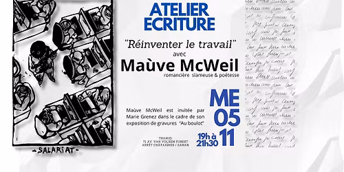 Atelier \u00e9criture avec Ma\u00f9ve McWeil 