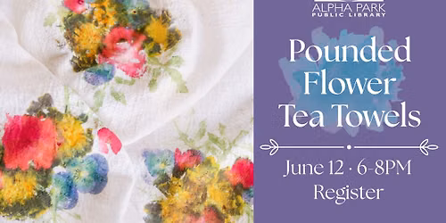 Pounded Flower Tea Towels