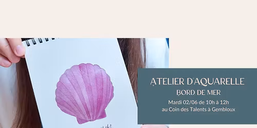 Atelier d'aquarelle - Bord de mer