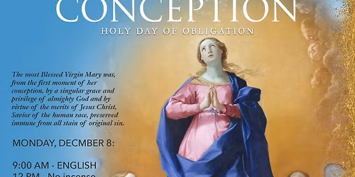 Immaculate Conception | Holy Day of Obligation