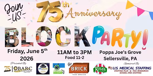 75th Anniversary Block Party