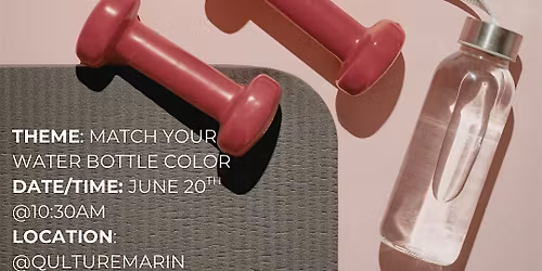 Hydrate and Sculpt: Pilates Party! Theme - match your water bottle