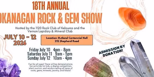 Okanagan Rock & Gem Show