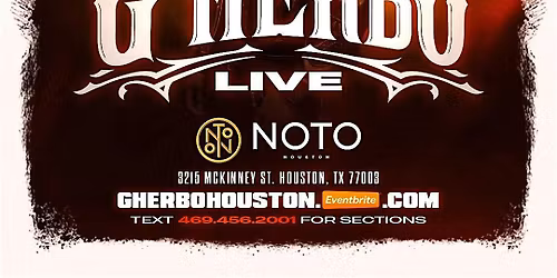 Gherbo LIVE In Houston