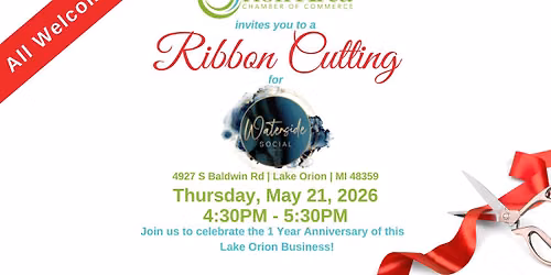 Ribbon Cutting for Waterside Social