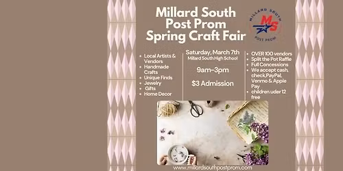 Millard South Post Prom Spring Craft Fair