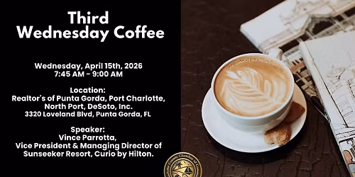 April Third Wednesday Coffee \u2014 Members Event 