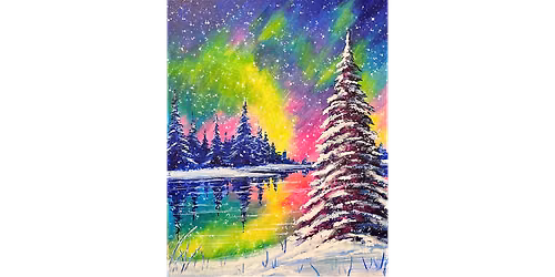 Magical Northern Lights - Paint and Sip in Sacramento | Classpop!\u2122