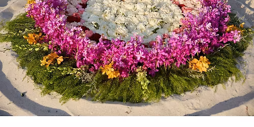 Sunrise flower ceremony