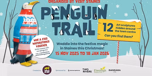 The Staines Penguin Trail \ud83d\udc27 Win a \u00a3100 Waterstones voucher!