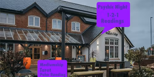 Psychic Nights One To One Readings At The Water's Edge Lytham St Annes  27\/04\/2026