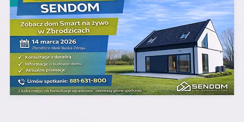 \ud83c\udfe1 Super Sobota Sendom \u2013 Sprawd\u017a dom Smart na \u017cywo | Zbrodzice