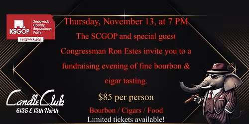 An evening of fine bourbon and cigar tasting