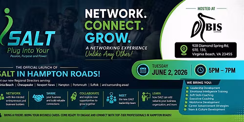 Connect. Collaborate. Grow. | The iSALT Hampton Roads Launch Experience