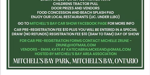 The 2026 Mitchell\u2019s Bay Car, Truck, Tractor and Motorcycle Show
