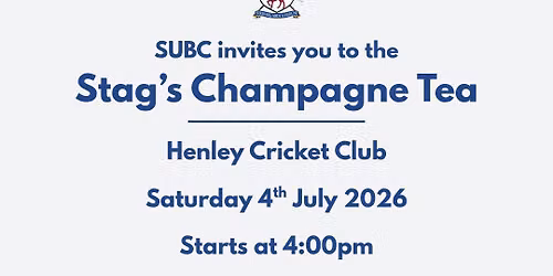 The Stags' Champagne Tea