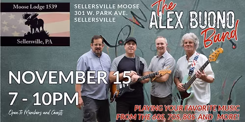 Alex Buono Band at the Sellersville Moose