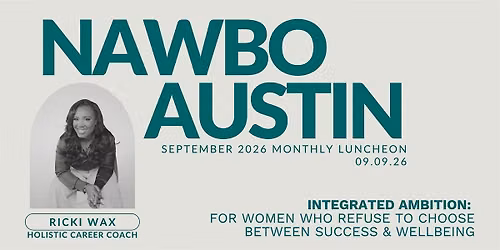 NAWBO Austin Monthly Luncheon Meeting - September 2026