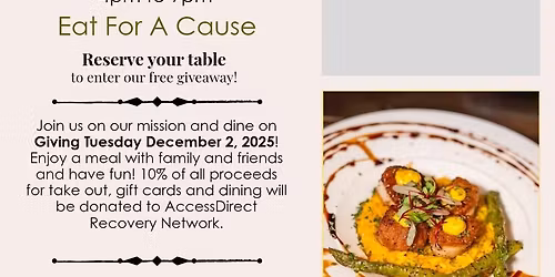 Dine to Donate at Opa Waterville Giving Tuesday