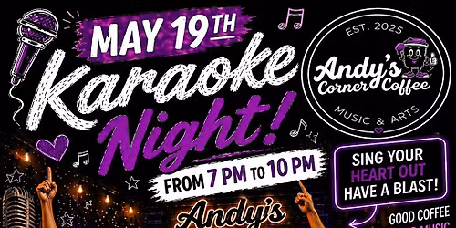 Karaoke Night At Andy's Corner Coffee