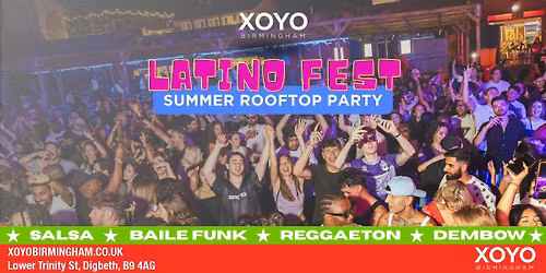 Latino Fest Summer Rooftop Party (Birmingham)