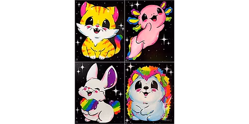Neon Besties Vibes - Paint and Sip in Denver | Classpop!\u2122