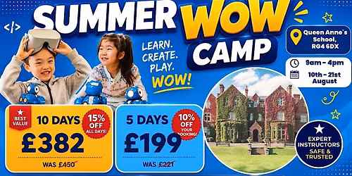 Queen Annes School Summer WOW Camp (17th - 21st August)