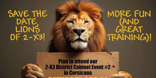 District 2-X3 Cabinet Meeting #2
