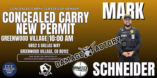 Colorado Concealed Carry (CCW) Class \u2013 Damage Factory - Greenwood Village
