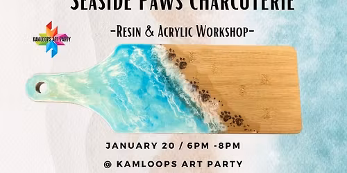 Seaside Paws Charcuterie - A Resin & Acrylic Workshop