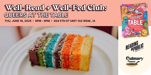 Well-Read + Well-Fed Club: Queers at the Table