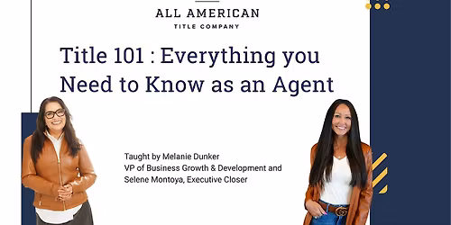 Title 101 for Realtors